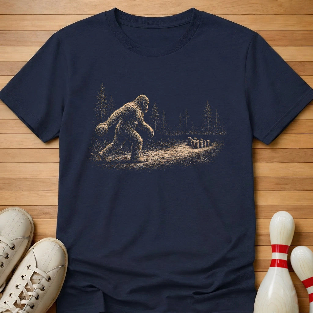 Bigfoot Bowling T-Shirt Gift For Bowlers