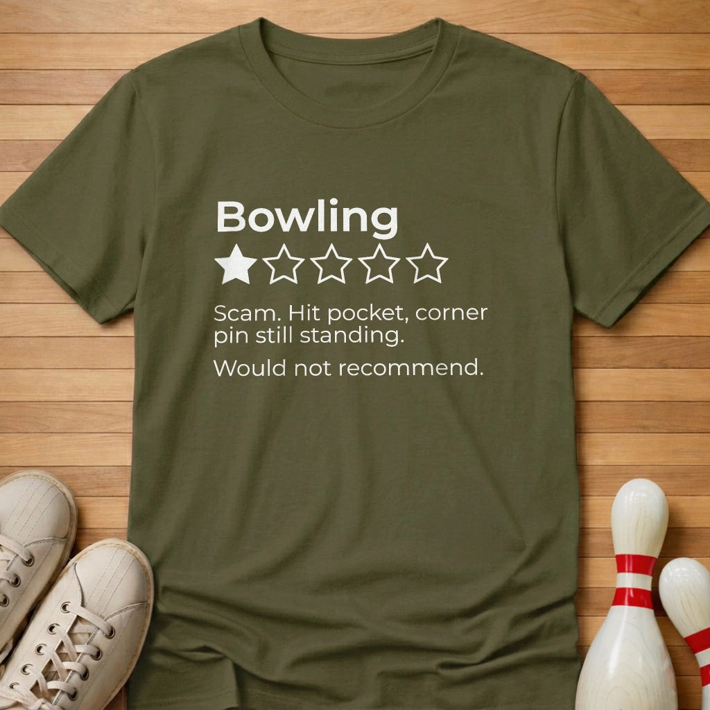 Bowling Review T-Shirt Gift For Bowlers