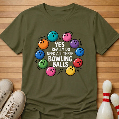 I Really Do T-Shirt Gift For Bowlers