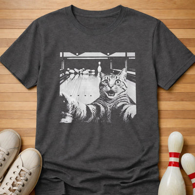 10 Pin Cat T-Shirt Gift For Bowlers