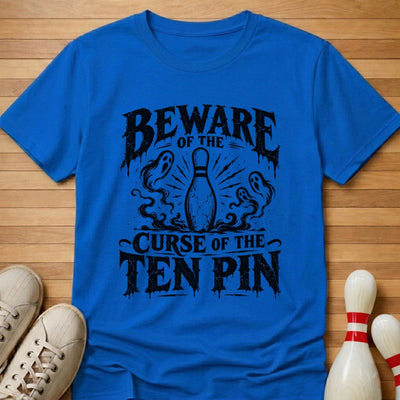 Ten Pin Curse T-Shirt Gift For Bowlers