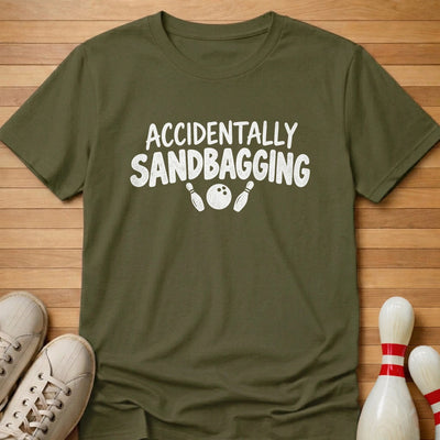Accidentally Sandbagging T-Shirt Gift For Bowlers