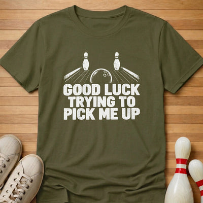 Good Luck T-Shirt Gift For Bowlers