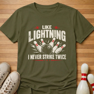 Like Lightning T-Shirt Gift For Bowlers