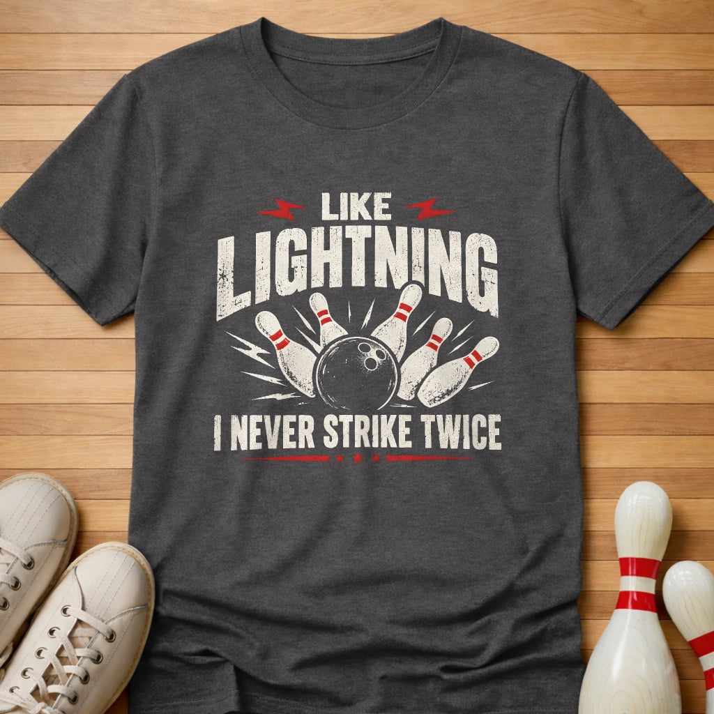 Like Lightning T-Shirt Gift For Bowlers