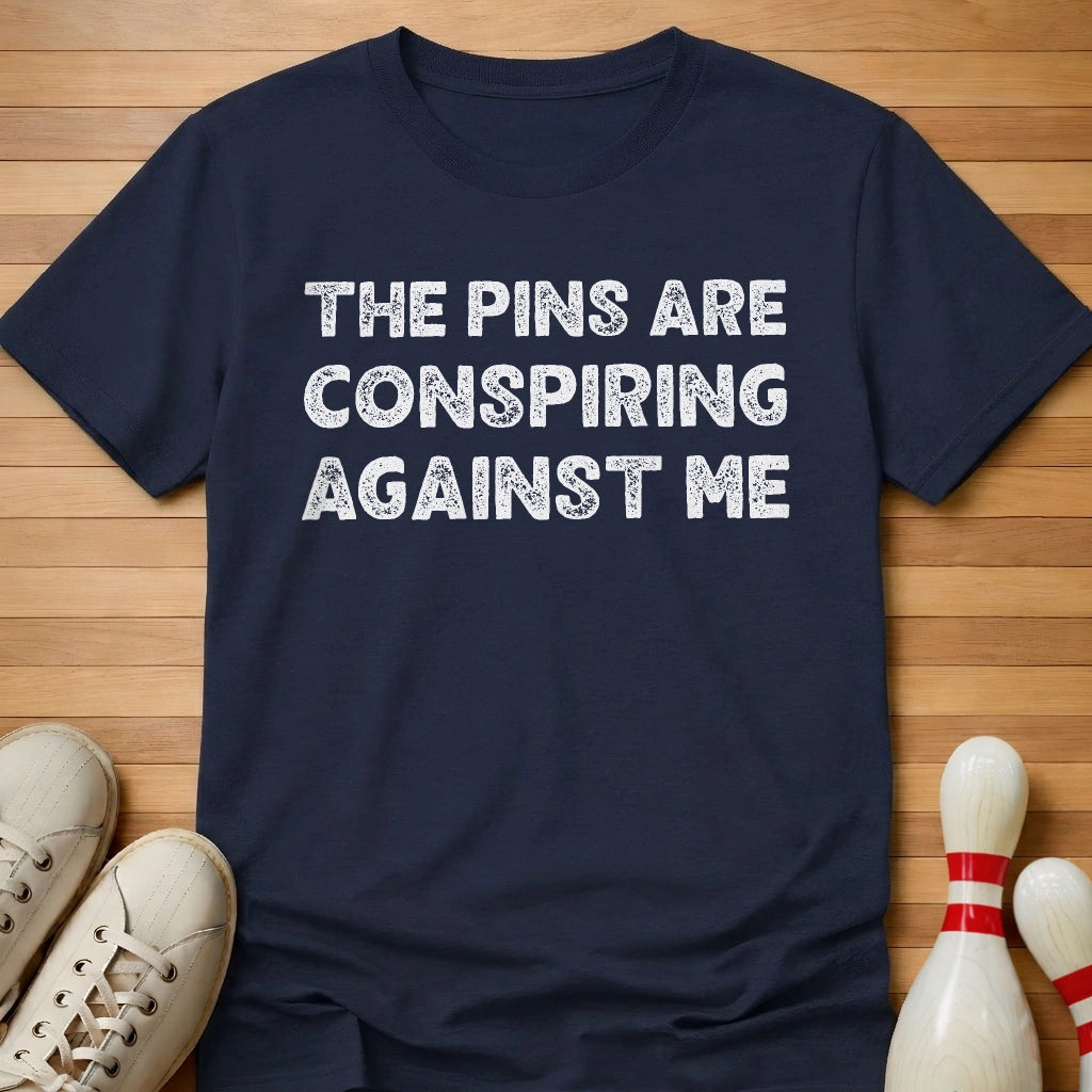 Pins Conspiring T-Shirt Gift For Bowlers
