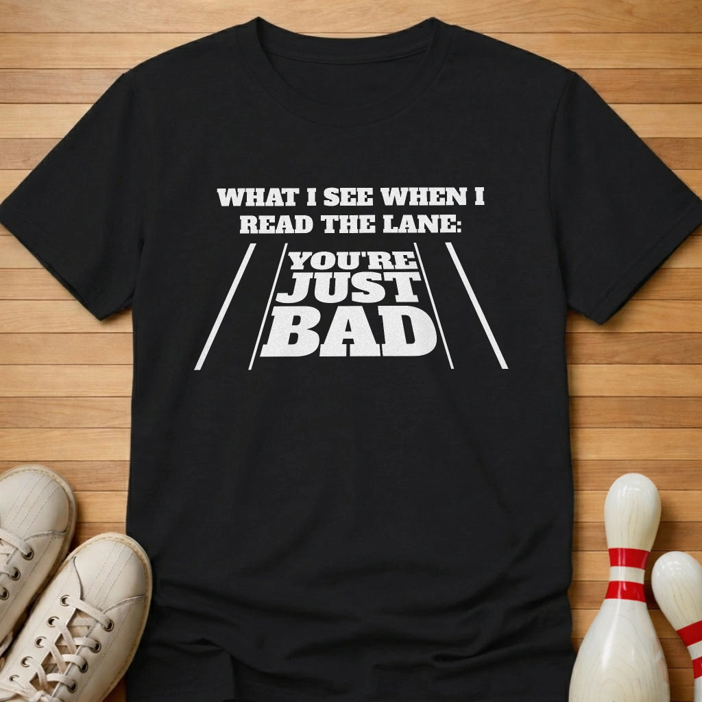 Read The Lane T-Shirt Gift For Bowlers