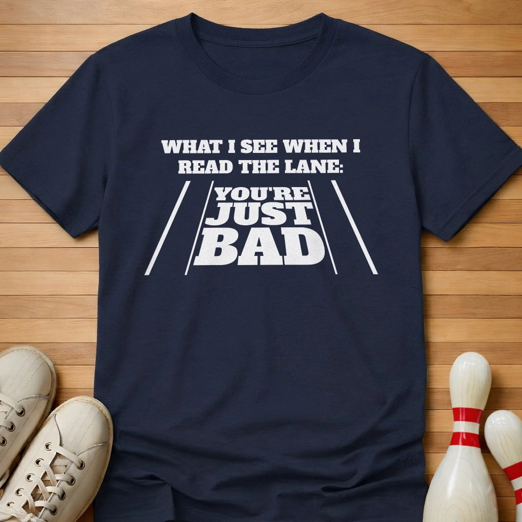 Read The Lane T-Shirt Gift For Bowlers
