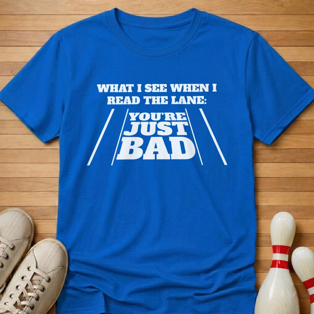 Read The Lane T-Shirt Gift For Bowlers