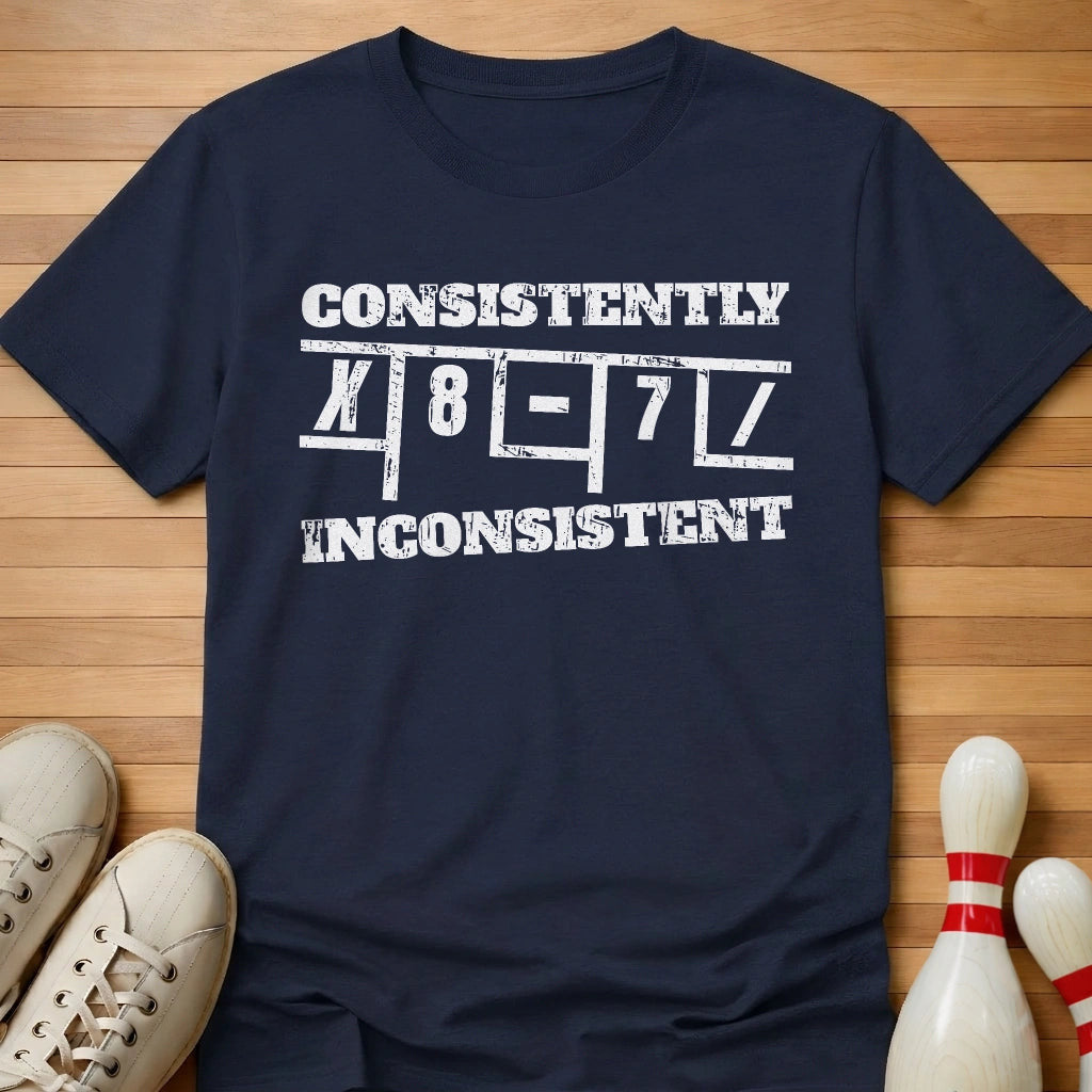 Consistently Inconsistent T-Shirt Gift For Bowlers