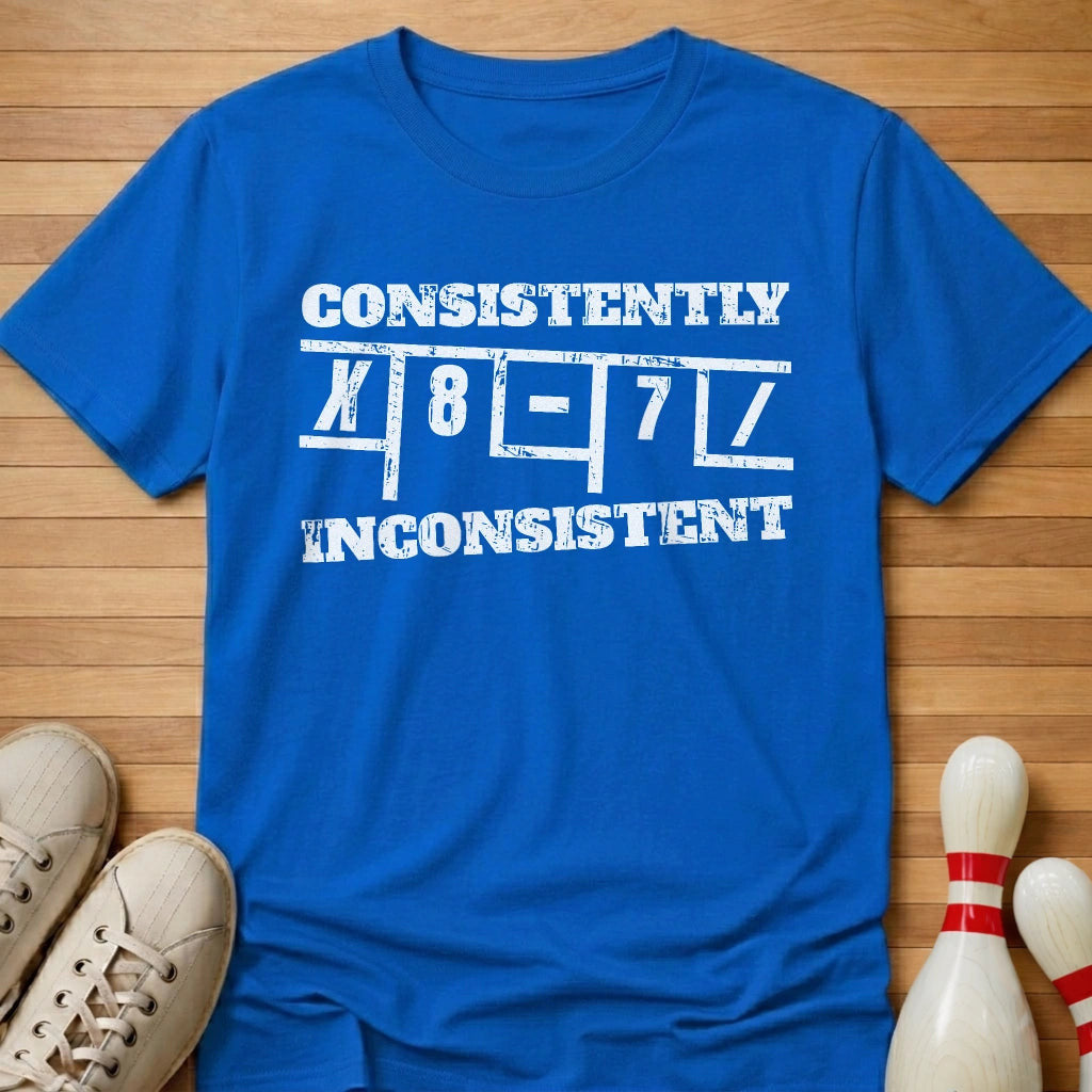 Consistently Inconsistent T-Shirt Gift For Bowlers