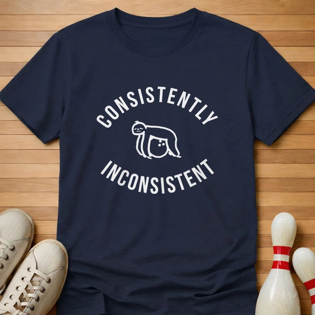 Inconsistent Sloth T-Shirt Gift For Bowlers