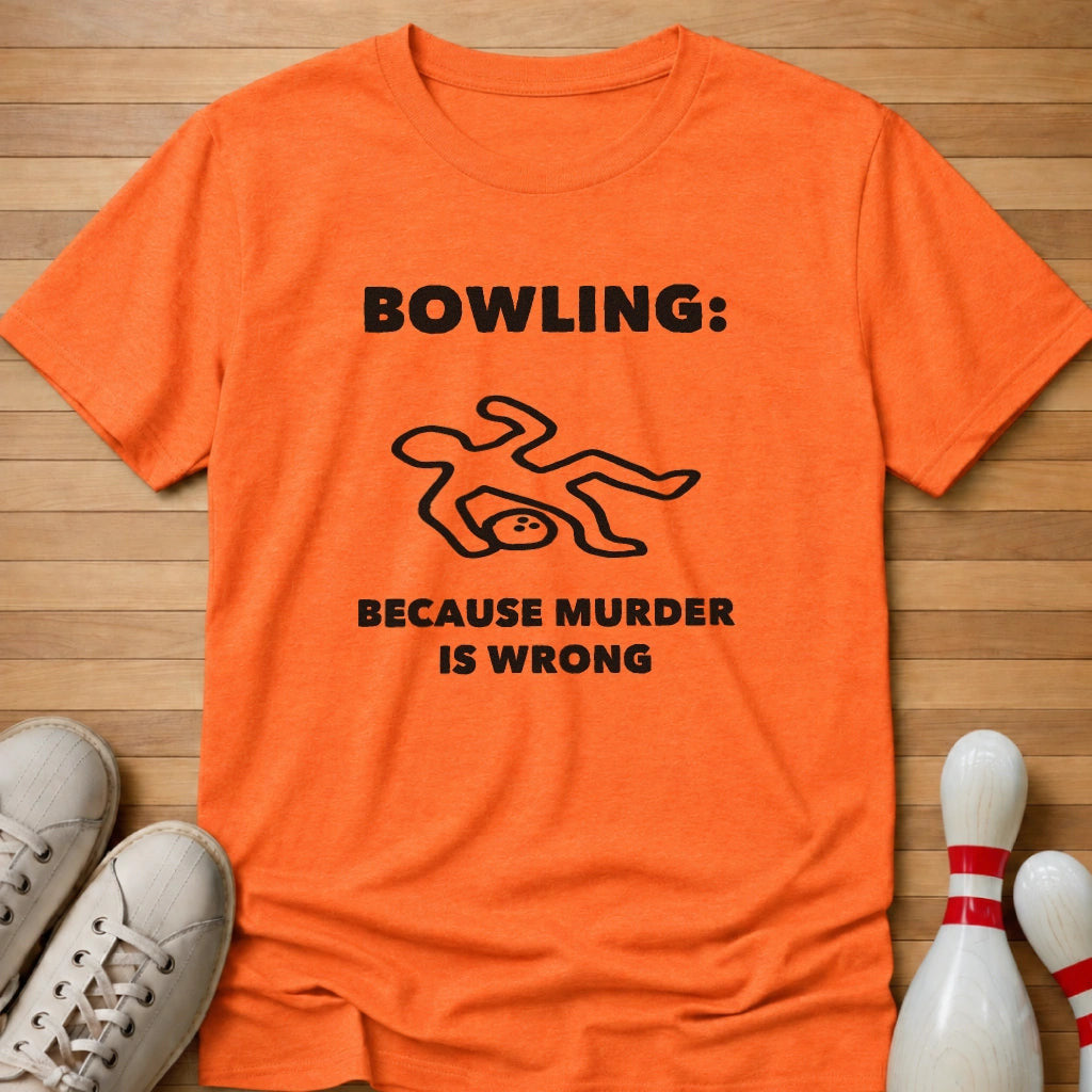 Bowling Murder T-Shirt Gift For Bowlers