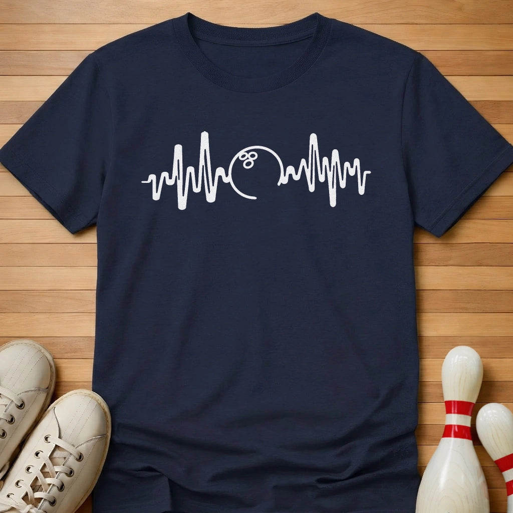 Bowling Heartbeat T-Shirt Gift For Bowlers