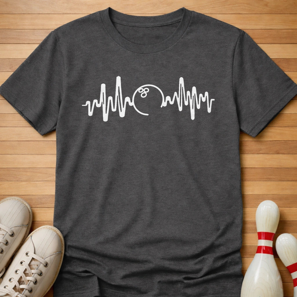 Bowling Heartbeat T-Shirt Gift For Bowlers