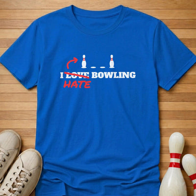 I Love Bowling T-Shirt Gift For Bowlers