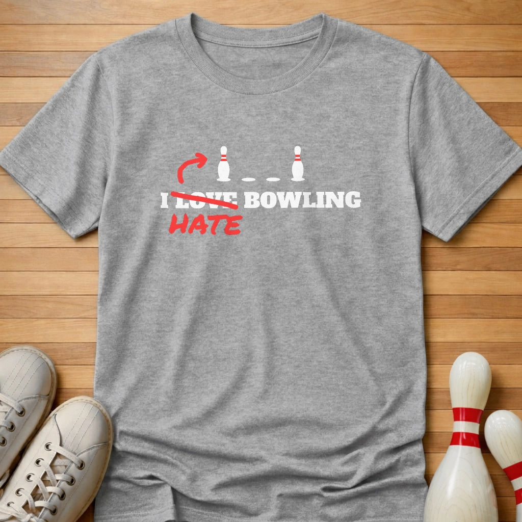 I Love Bowling T-Shirt Gift For Bowlers