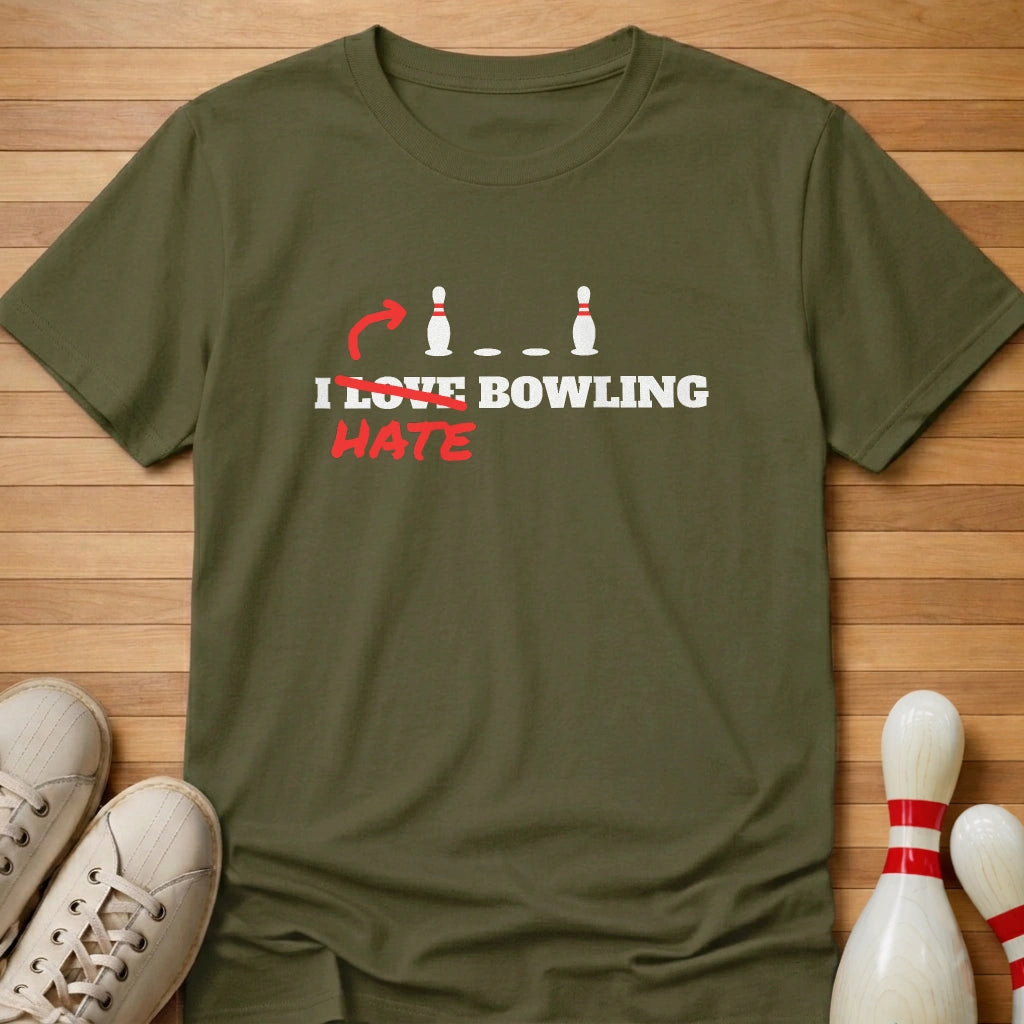 I Love Bowling T-Shirt Gift For Bowlers