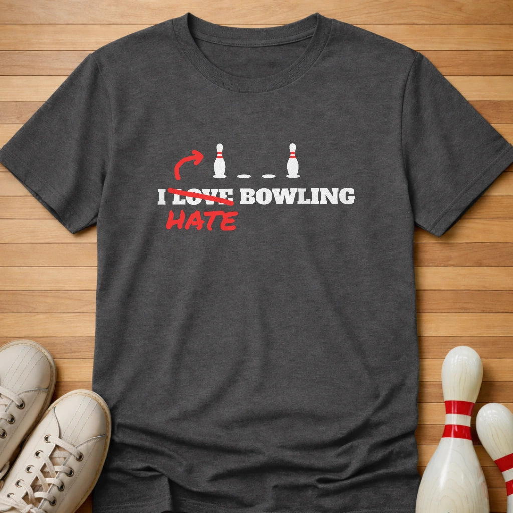 I Love Bowling T-Shirt Gift For Bowlers