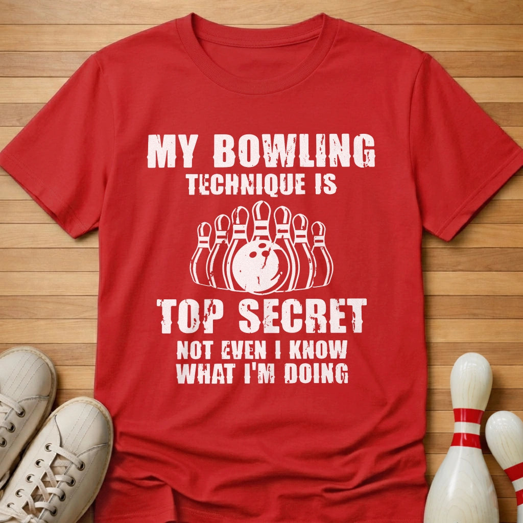 Secret Technique T-Shirt Gift For Bowlers