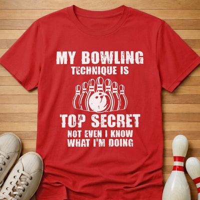 Secret Technique T-Shirt Gift For Bowlers