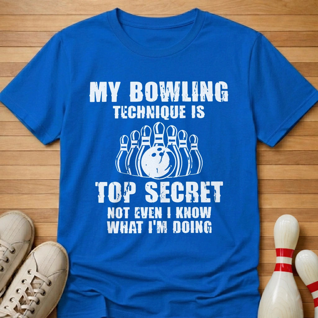 Secret Technique T-Shirt Gift For Bowlers