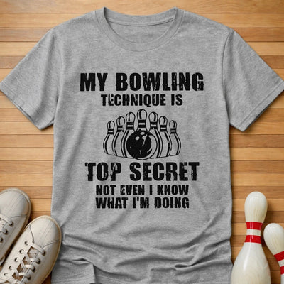 Secret Technique T-Shirt Gift For Bowlers