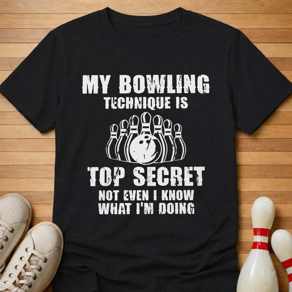 Secret Technique T-Shirt Gift For Bowlers