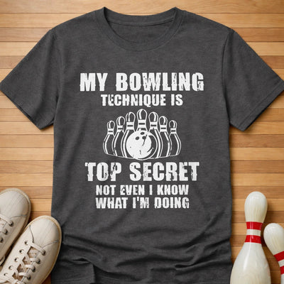 Secret Technique T-Shirt Gift For Bowlers