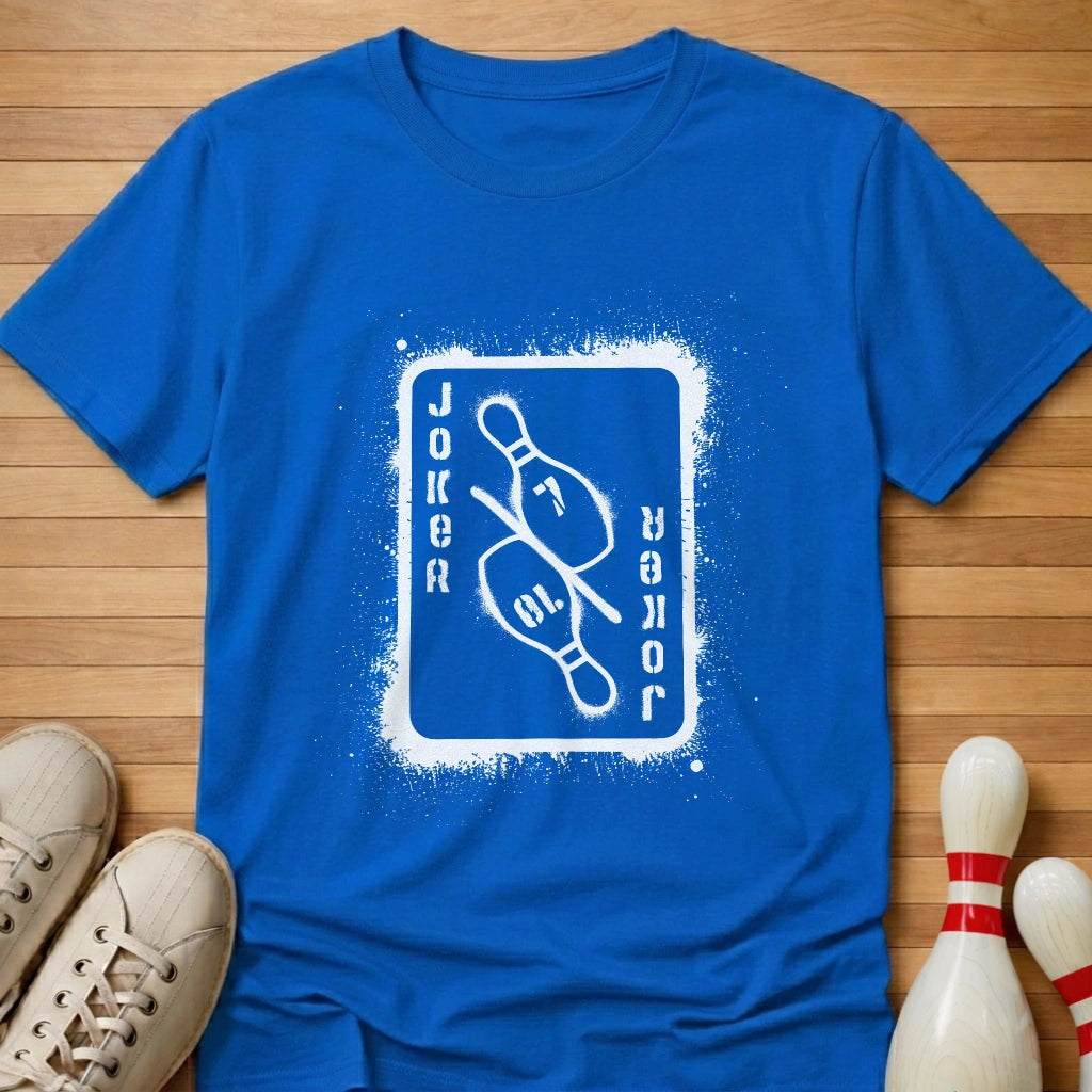 7 10 Pin Joker Card T-Shirt Gift For Bowlers