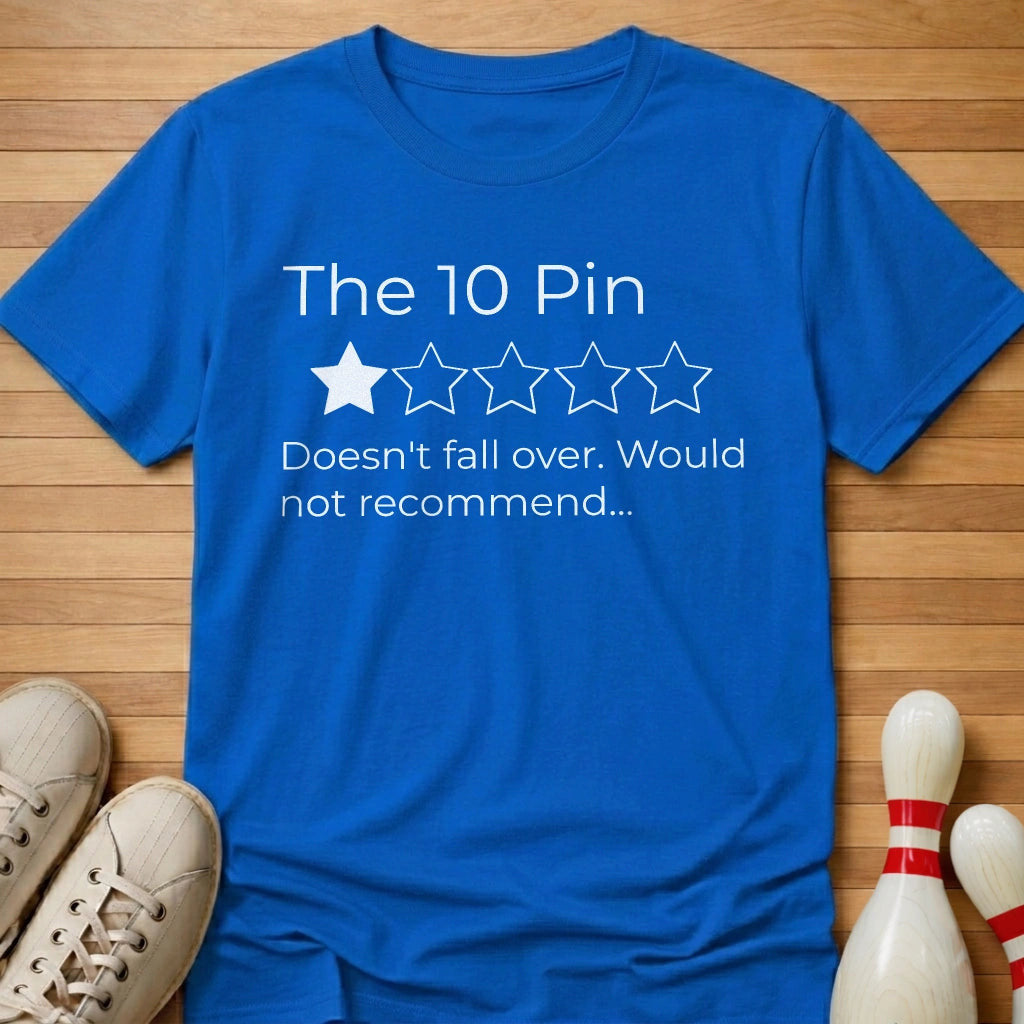 10 Pin 1 Star T-Shirt Gift For Bowlers