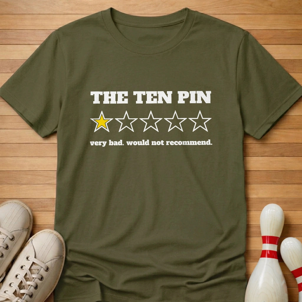 The Ten Pin One Star T-Shirt Gift For Bowlers