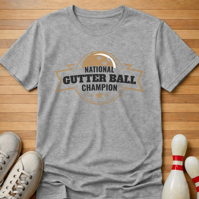 National Gutter Ball T-Shirt Gift For Bowlers