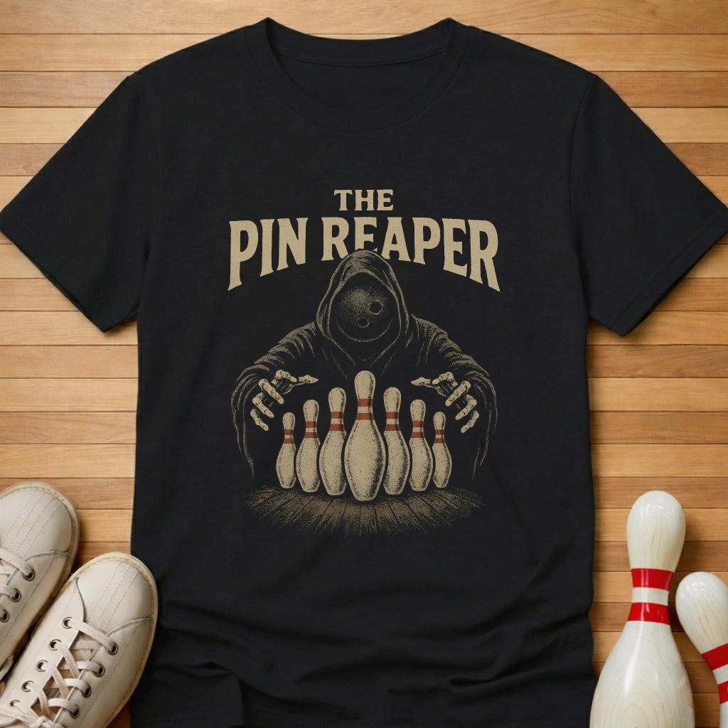 Pin Reaper T-Shirt Gift For Bowlers