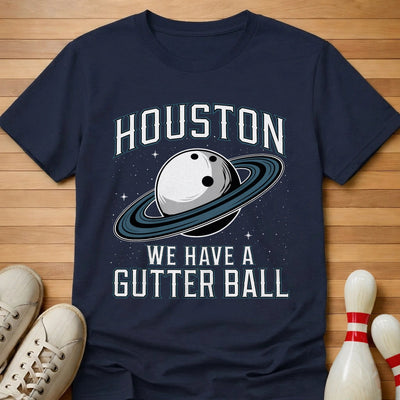 Gutter Ball In Space T-Shirt Gift For Bowlers
