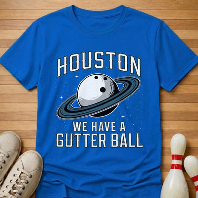 Gutter Ball In Space T-Shirt Gift For Bowlers