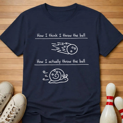 How I Think I Throw T-Shirt Gift For Bowlers