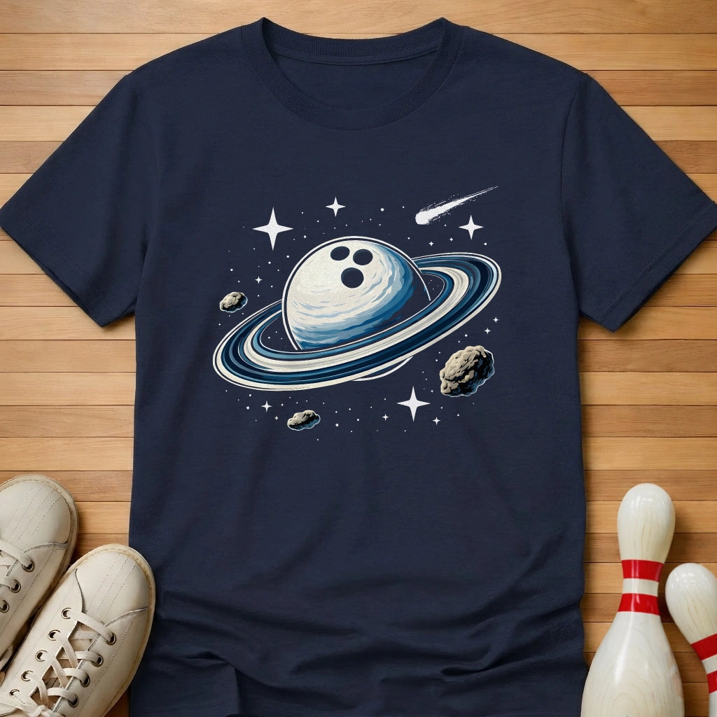 Space Bowling T-Shirt Gift For Bowlers