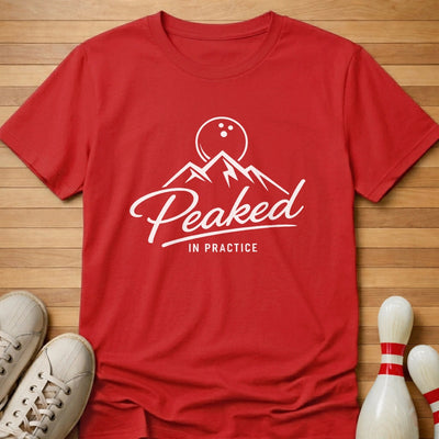 Practice Peak T-Shirt Gift For Bowlers