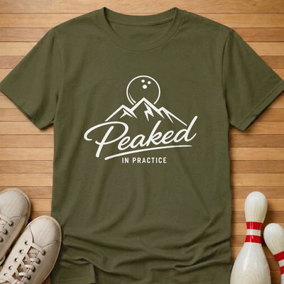 Practice Peak T-Shirt Gift For Bowlers