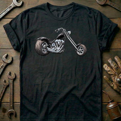Chopper Side Toonstyle Motorcycle T-Shirt AU Gift For Biker