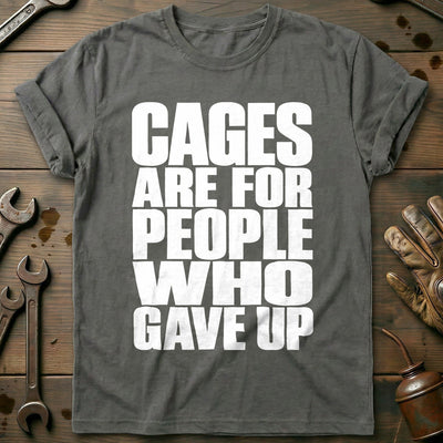 Cages Gave Up Motorcycle T-Shirt AU Gift For Biker