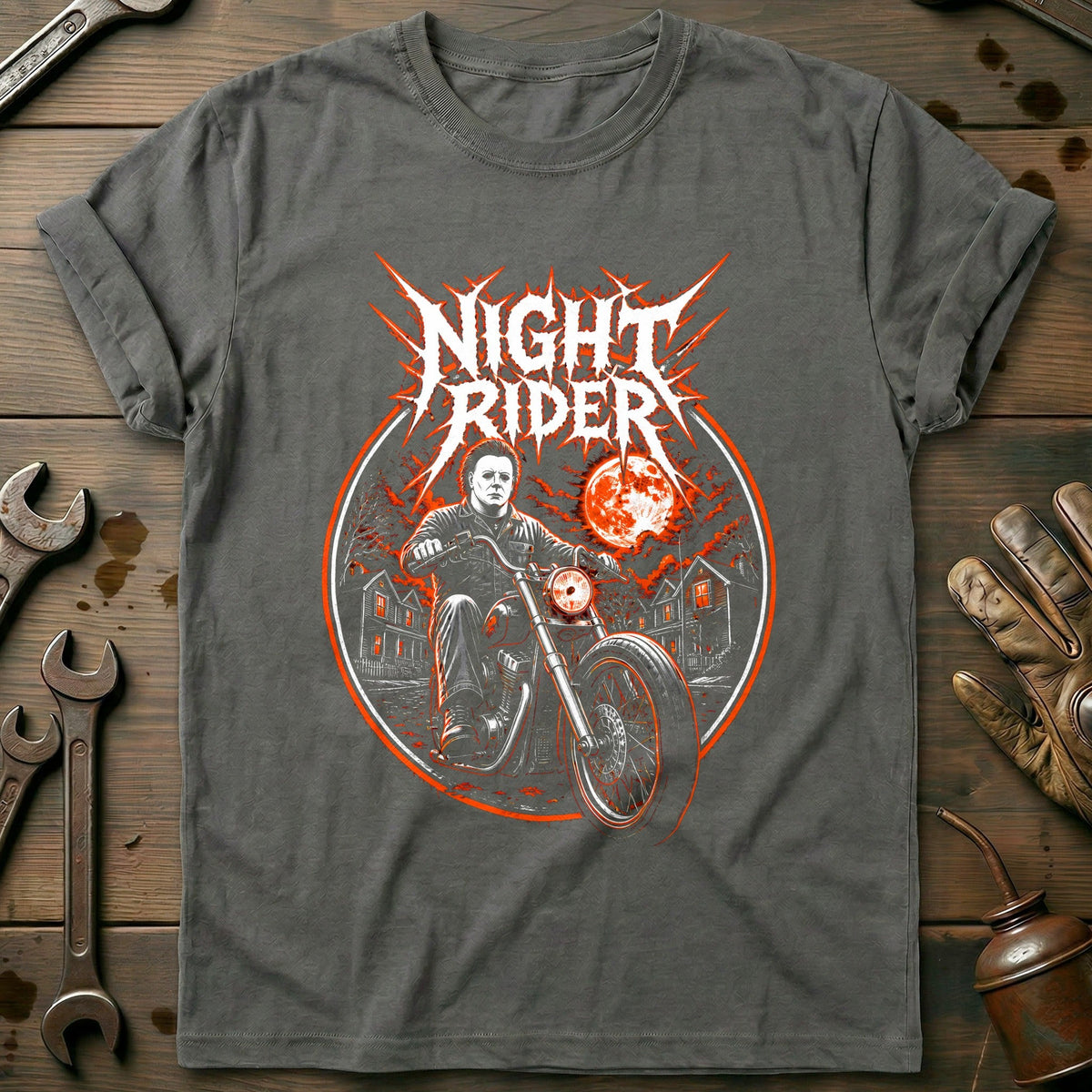 Coverall Metal Motorcycle T-Shirt Gift For Biker
