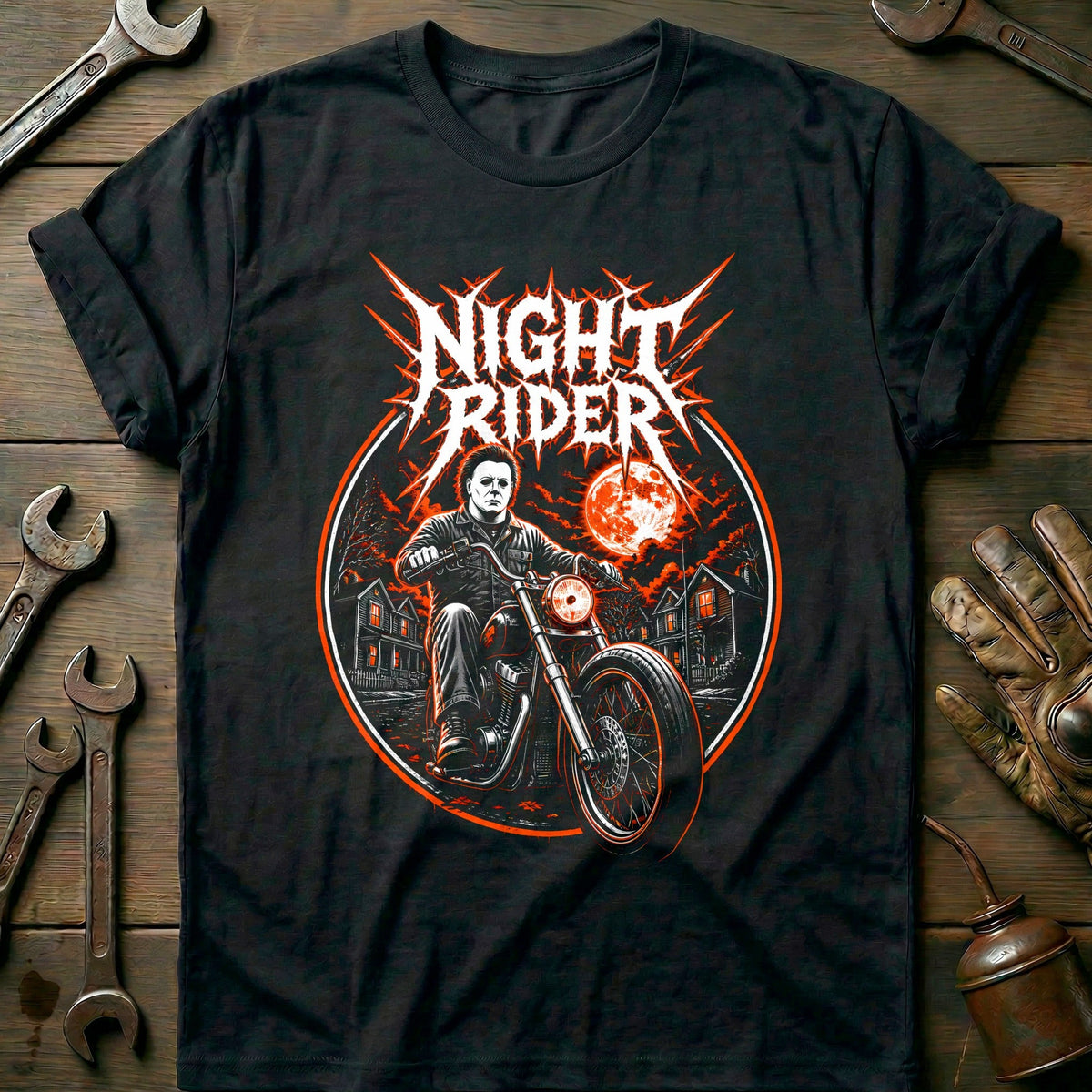 Coverall Metal Motorcycle T-Shirt Gift For Biker