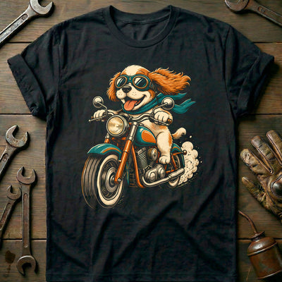 Dog Rider Motorcycle T-Shirt Gift For Biker