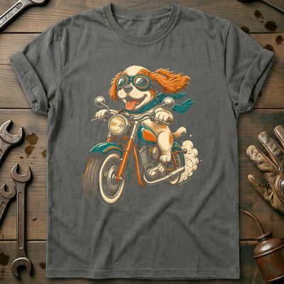 Dog Rider Motorcycle T-Shirt Gift For Biker
