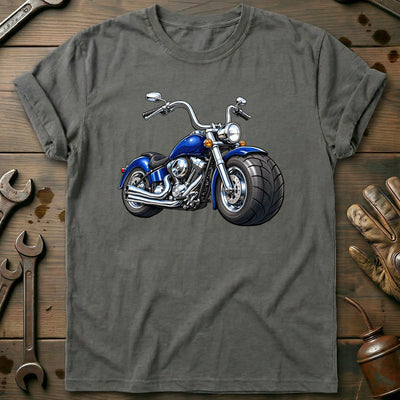 Cruiser Front Toonstyle Motorcycle T-Shirt GC Gift For Biker
