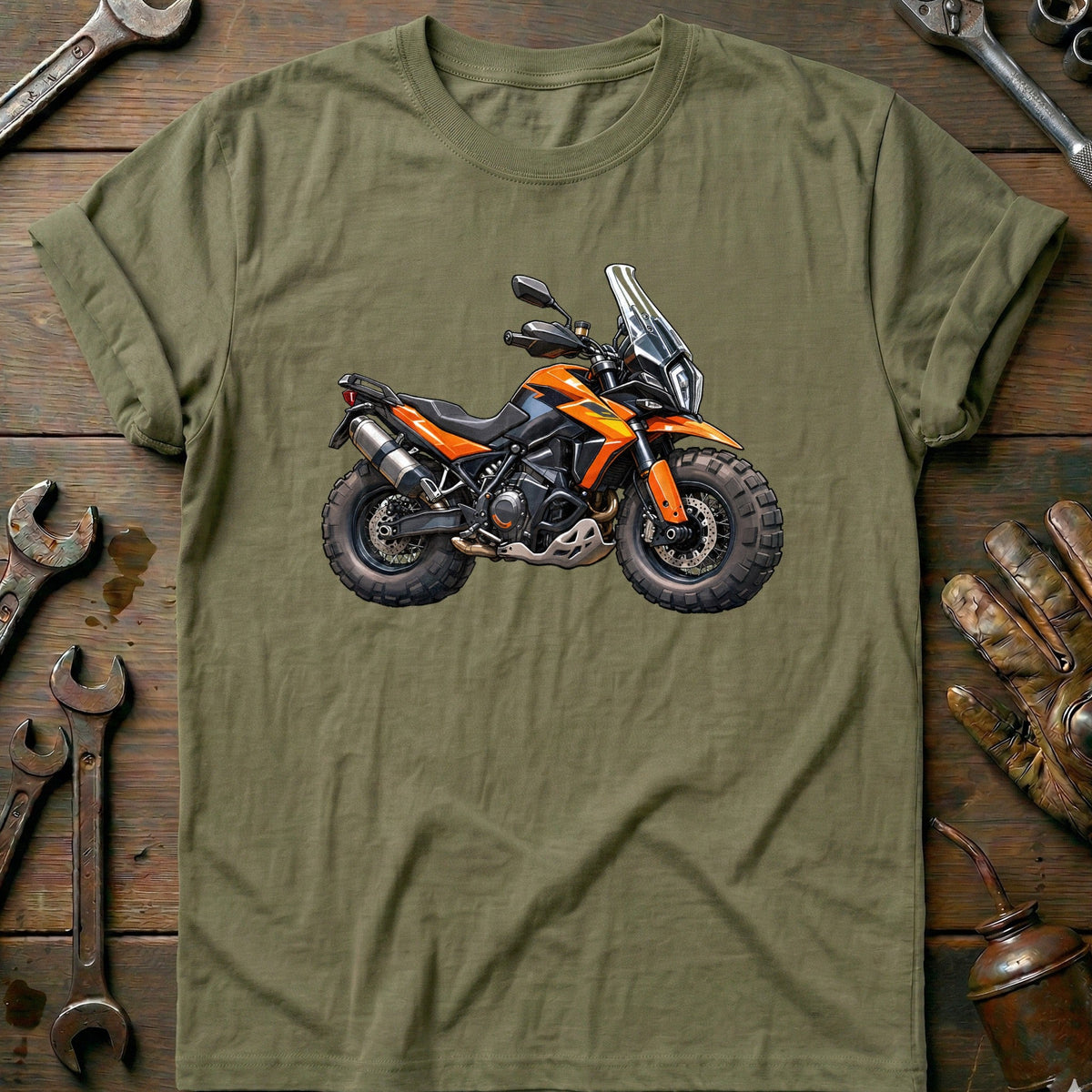 Adventure Side Toonstyle Motorcycle T-Shirt GC Gift For Biker
