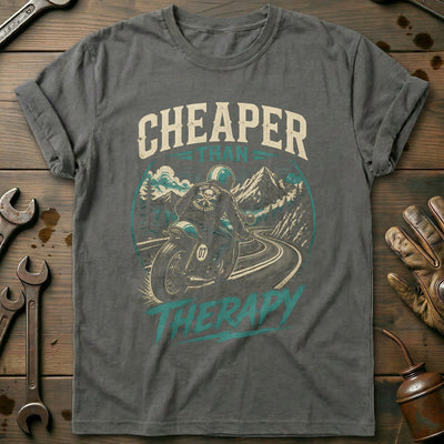 Cheaper Than Therapy Motorcycle T-Shirt Gift For Biker