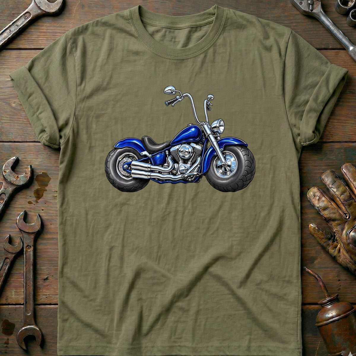 Cruiser Side Toonstyle Motorcycle T-Shirt GC Gift For Biker